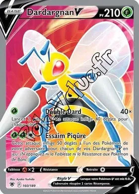 Carte Pokémon Dardargnan V  n°160 de la série Astres Radieux