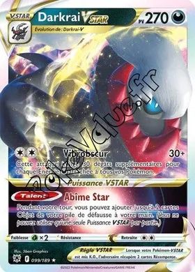 Carte Pokémon Darkrai VSTAR  n°099 de la série Astres Radieux
