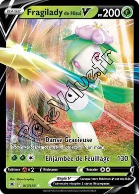 Carte Pokémon Fragilady de Hisui V  n°017 de la série Astres Radieux