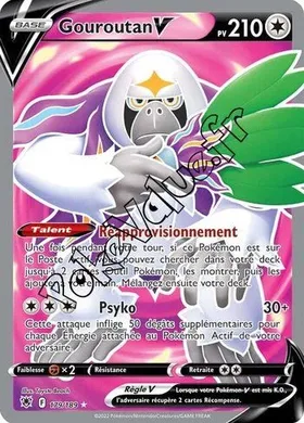 Carte Pokémon Gouroutan V  n°179 de la série Astres Radieux