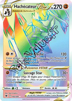 Carte Pokémon Hachécateur VSTAR  n°196 de la série Astres Radieux