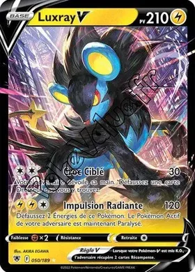 Carte Pokémon Luxray V  n°050 de la série Astres Radieux