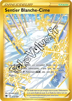 Carte Pokémon Sentier Blanche-Cime n°213 de la série Astres Radieux