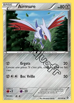 Carte Pokémon Airmure n°95 de la série Frontières Franchies