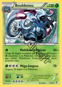 Carte Pokémon Bouldeneu n°6 de la série Frontières Franchies