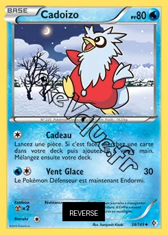 Carte Pokémon Cadoizo Reverse n°38 de la série Frontières Franchies