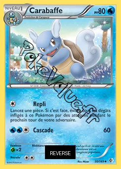 Carte Pokémon Carabaffe Reverse n°30 de la série Frontières Franchies