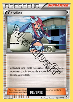 Carte Pokémon Carolina Reverse n°134 de la série Frontières Franchies