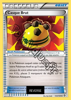 Carte Pokémon Casque Brut Reverse n°133 de la série Frontières Franchies