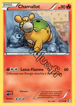 Carte Pokémon Chamallot n°21 de la série Frontières Franchies