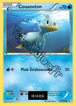 Carte Pokémon Couaneton Reverse n°42 de la série Frontières Franchies