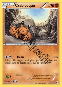 Carte Pokémon Crabicoque n°84 de la série Frontières Franchies