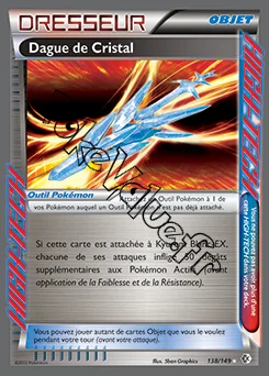 Carte Pokémon Dague de Cristal n°138 de la série Frontières Franchies