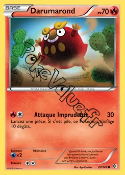 Carte Pokémon Darumarond n°27 de la série Frontières Franchies