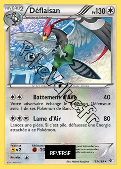 Carte Pokémon Déflaisan Reverse n°125 de la série Frontières Franchies