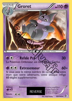 Carte Pokémon Groret  Reverse n°60 de la série Frontières Franchies