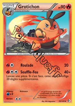 Carte Pokémon Grotichon n°25 de la série Frontières Franchies