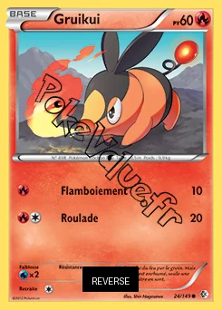 Carte Pokémon Gruikui Reverse n°24 de la série Frontières Franchies