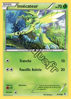 Carte Pokémon Insécateur n°7 de la série Frontières Franchies