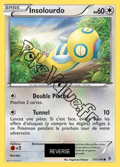 Carte Pokémon Insolourdo Reverse n°111 de la série Frontières Franchies