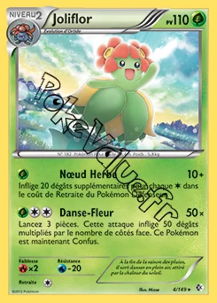 Carte Pokémon Joliflor n°4 de la série Frontières Franchies