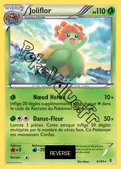 Carte Pokémon Joliflor Reverse n°4 de la série Frontières Franchies