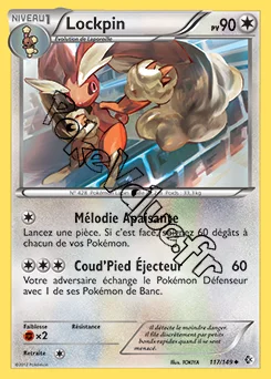 Carte Pokémon Lockpin n°117 de la série Frontières Franchies