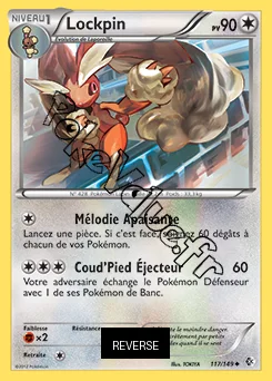 Carte Pokémon Lockpin Reverse n°117 de la série Frontières Franchies