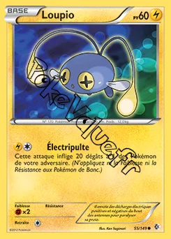Carte Pokémon Loupio n°55 de la série Frontières Franchies