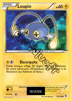 Carte Pokémon Loupio Reverse n°55 de la série Frontières Franchies
