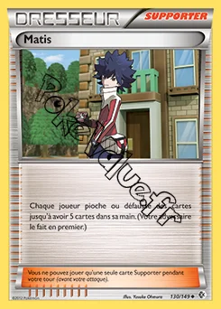 Carte Pokémon Matis n°130 de la série Frontières Franchies