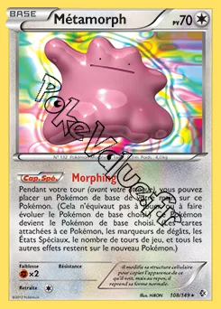 Carte Pokémon Métamorph n°108 de la série Frontières Franchies