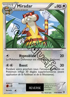 Carte Pokémon Miradar Reverse n°119 de la série Frontières Franchies