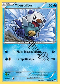 Carte Pokémon Moustillon n°39 de la série Frontières Franchies