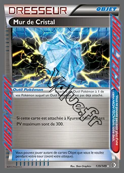 Carte Pokémon Mur de Cristal n°139 de la série Frontières Franchies