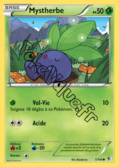 Carte Pokémon Mystherbe n°1 de la série Frontières Franchies