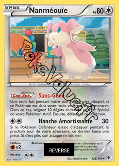 Carte Pokémon Nanméouïe Reverse n°126 de la série Frontières Franchies