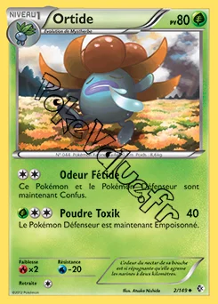 Carte Pokémon Ortide n°2 de la série Frontières Franchies