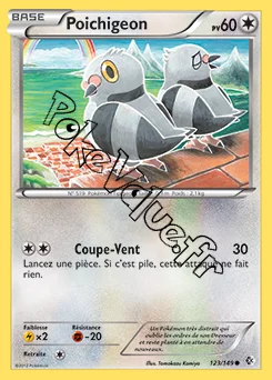 Carte Pokémon Poichigeon n°123 de la série Frontières Franchies