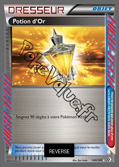Carte Pokémon Potion d’Or Reverse n°140 de la série Frontières Franchies