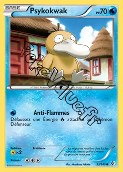 Carte Pokémon Psykokwak  n°33 de la série Frontières Franchies