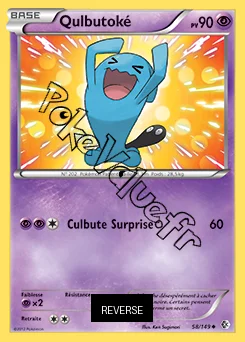 Carte Pokémon Qulbutoké Reverse n°58 de la série Frontières Franchies
