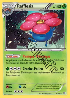 Carte Pokémon Rafflesia n°3 de la série Frontières Franchies