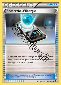 Carte Pokémon Recherche d’Énergie n°128 de la série Frontières Franchies