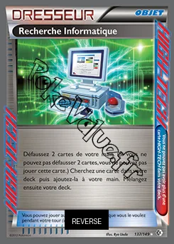 Carte Pokémon Recherche Informatique Reverse n°137 de la série Frontières Franchies