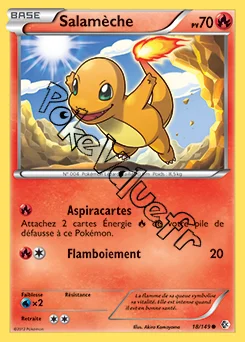 Carte Pokémon Salamèche n°18 de la série Frontières Franchies