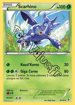 Carte Pokémon Scarhino n°8 de la série Frontières Franchies