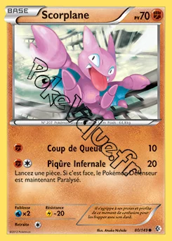 Carte Pokémon Scorplane n°80 de la série Frontières Franchies