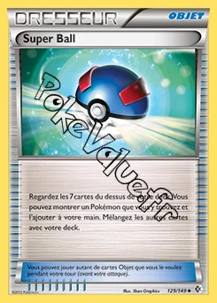 Carte Pokémon Super Ball n°129 de la série Frontières Franchies