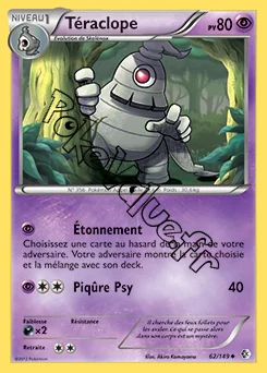 Carte Pokémon Téraclope n°62 de la série Frontières Franchies